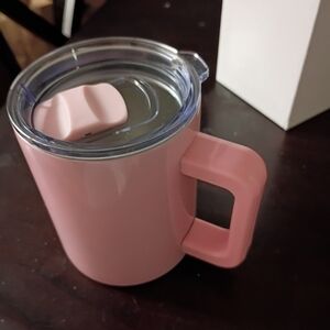 Pink Insulated Mug with Lid